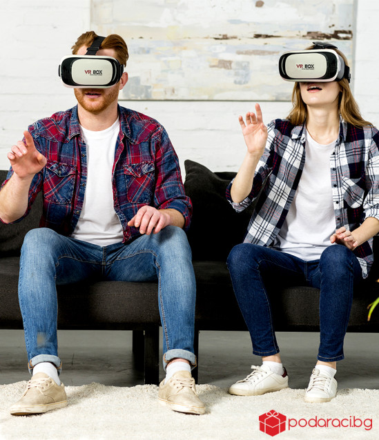 VR BOX висок клас Google Cardboard Headmount 3D Очила