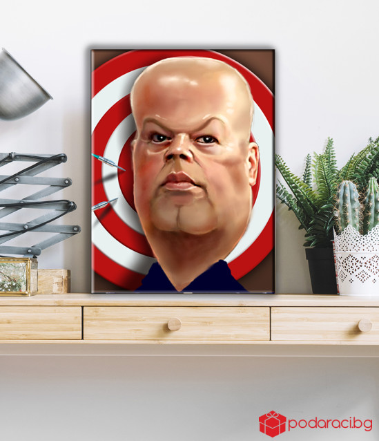 Digital cartoon for a man, A3 format