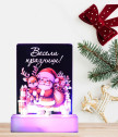 Коледна интериорна 3D - LED настолна лампа
