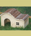 Къщичка за гризачи с извит покрив Nature 30х20х20 см