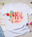 Персонализирана тениска с буквата на детето