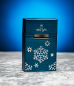 Кутия за цигари с коледни мотиви Blue Snowflakes King Size