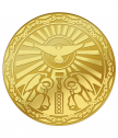 Медал Св. Богородица Умиление с цялостна позлата