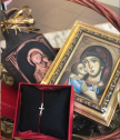 Подаръчна кошница Богородица с кръстче
