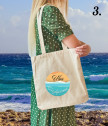 Памучна торбичка за плаж с персонализация My happy place