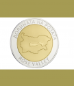 Сребърен медал Българска роза, с частично златно покритие