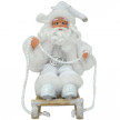 Бял Дядо Коледа с шейна 18 см.