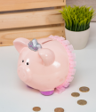 Piggy Bank in Pink
