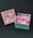 Розова орхидея в подаръчна кутийка