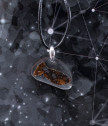 Медальон овал с парченце истински метеорит