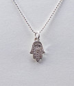Silver Necklace Hand of Fatima