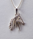 Women's Silver Necklace Knight