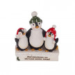 Коледни пингвини с надпис - Ние наистина те обичаме много, мамо!