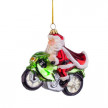 Стъклена играчка Дядо Коледа с мотор