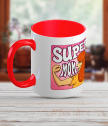 Ceramic mug for super mom and wife