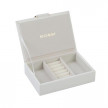 Кутия за бижута цвят бяло - ROSSI 12.5 * 18 * 4.5