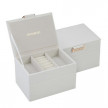Кутия за бижута цвят бяло - ROSSI 12.5 * 18 * 11.5