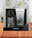 Bath set with activated charcoal