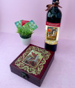 Аксесоари за вино Св. Георги в дървена кутия