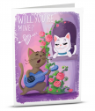 Augmented Reality card Cat Serenade