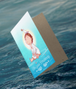 Картичка с добавена реалност за кръщене на момче