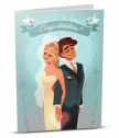 Картичка с добавена реалност Сватбени пожелания