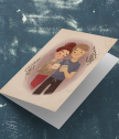 Картичка с добавена реалност Влюбена двойка