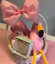 Идеалният подарък за момиче - кошница Фламинго