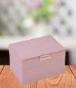 Кутия за бижута цвят пудра - ROSSI