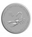 Сребърен медальон за зодия Скорпион