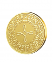 Сребърен медал Талисман Вяра, с масивно златно покритие