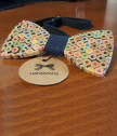 Wood Colorful bow tie