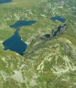 Полет със самолет над Рилските езера