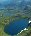 Flying over the Rila Lakes
