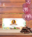 Персонализиран шоколад за абитуриентка Честито димпломиране със снимка