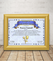 Diploma for Best dad with gift frame