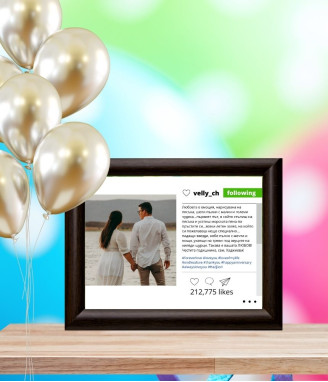 Колаж Послание в Инстаграм Честита годишнина