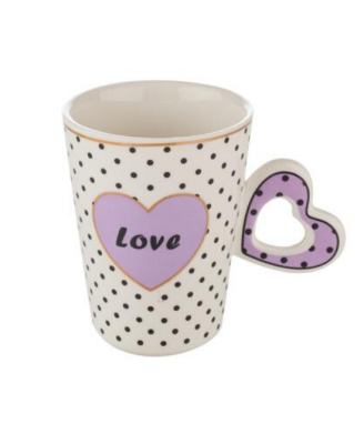 Чаша с лилаво сърце