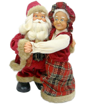 Дядо Коледа с баба 30 см.