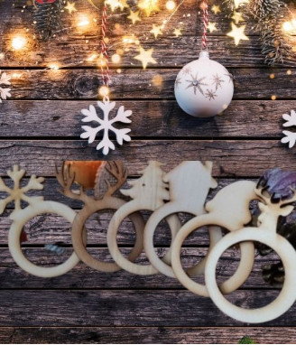 Коледни полурингове за салфетки