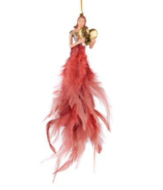 Играчка за елха Червени пера