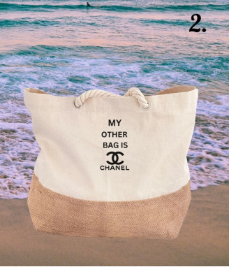 Плажна чанта  My other bag is Chanel