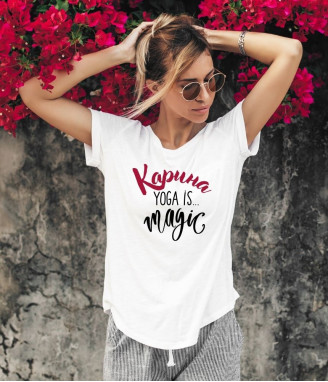 Персонализирана тениска за йога
