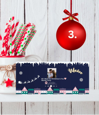 Spotify персонализиран шоколад за Коледа