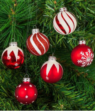 Сет коледни топки 15бр.