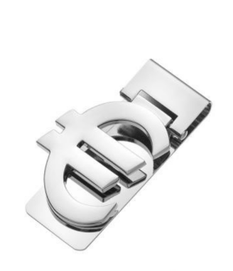 Щипка за пари SILVER FLAME евро