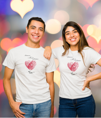 Персонализирани тениски за влюбени Eternal Love