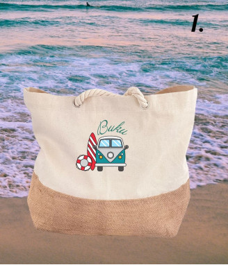 Плажна чанта с персонализация Beach, Please