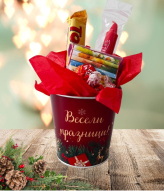 Коледен комплект с лакомства