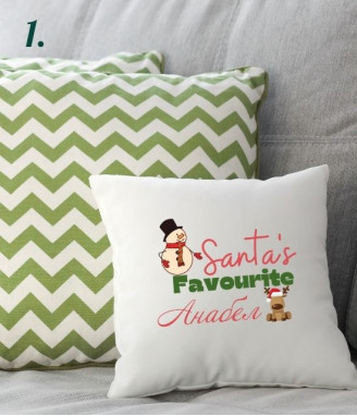 Персонализирана коледна калъфка за възглавничка
